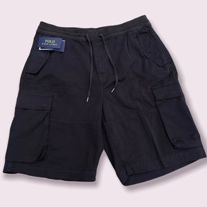 Polo Ralph Lauren Men's Washed Black Utility Surplus Chino Cargo Shorts $125